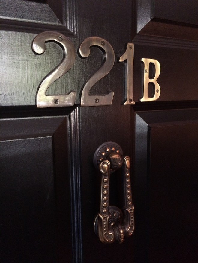 221B Baker St. is the address of Sherlock Holmes. It's the details that count. 