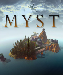 Myst box art featuring the island.
