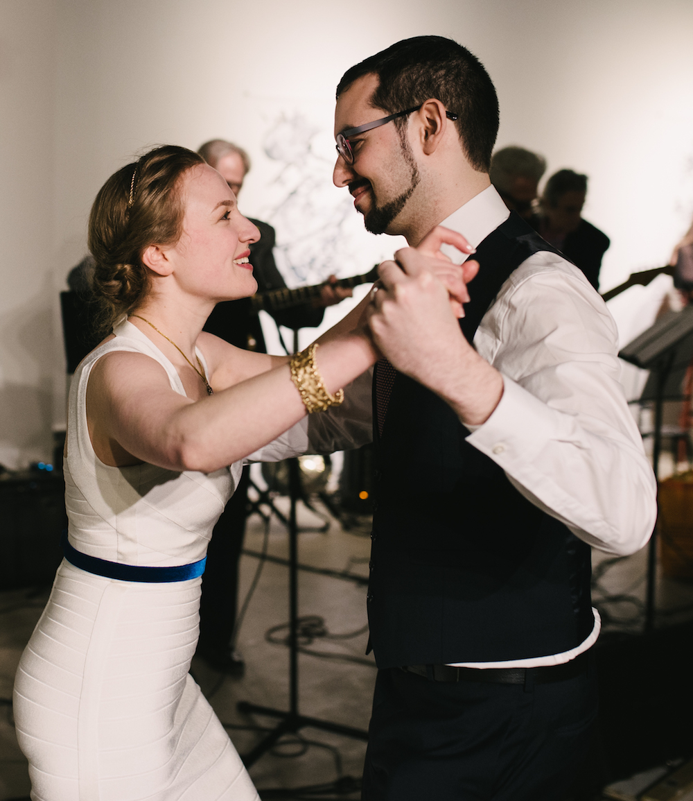 Lisa and David dancing rumba.
