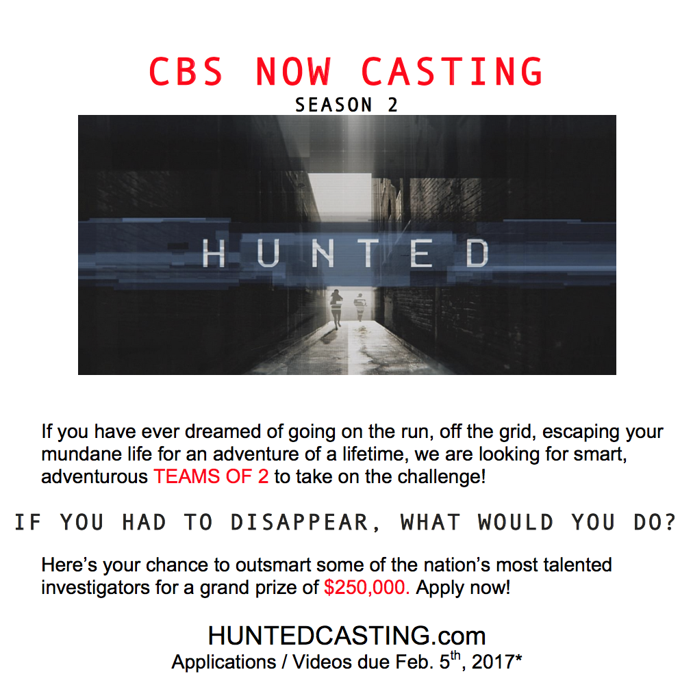 Casting call for Hunted season 2