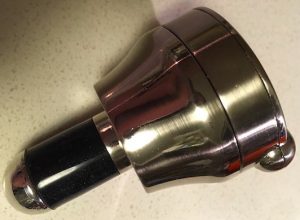 Wine or Spirit Bottle Lock - Combination Lock Bottle Stopper in its normal, retracted state.