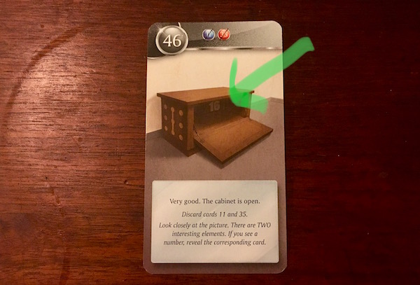 A hidden number 16 with an arrow drawn in to highlight it. 