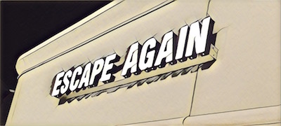Escape Again logo stylized.