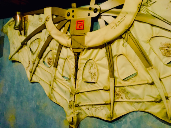 In-game: A replica of Da Vinci's flying machine hanging from the wall.