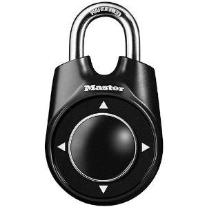A black Master Lock Directional Lock