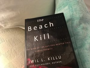In-game: the cover for the book, "The Beach Kill."