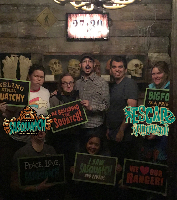 Sasquatch team post-game photo.