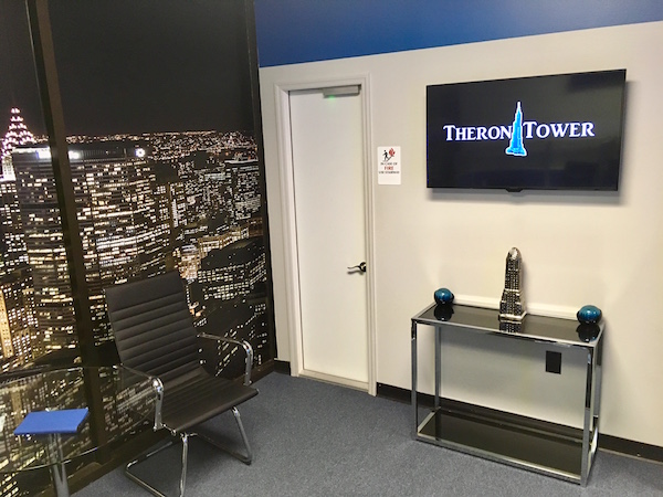 In-game: The Theron Tower office. It looks very corporate.