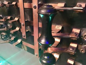 In-game: big metal binary switches.