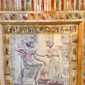 In-game: A mural on the wall of an Egyptian tomb.