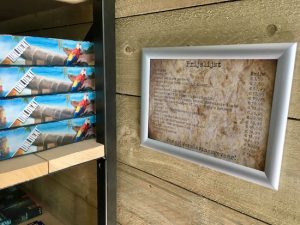 Escape Challenge's lobby tabletop escape game price list.