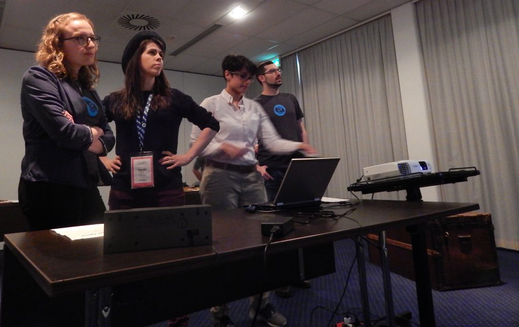 Lisa: Focused. Sera: Superhero. Sharan: Focused. David: Stoned.