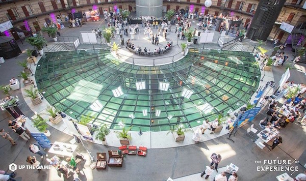 View of the glass floor of the Breda Prison Dome.