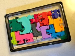 The assortment of Dog Pile dog figures.