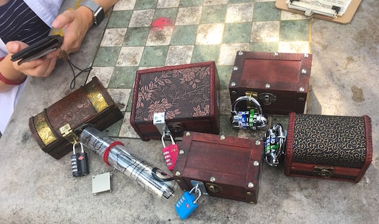 In-game: 5 locked boxes.