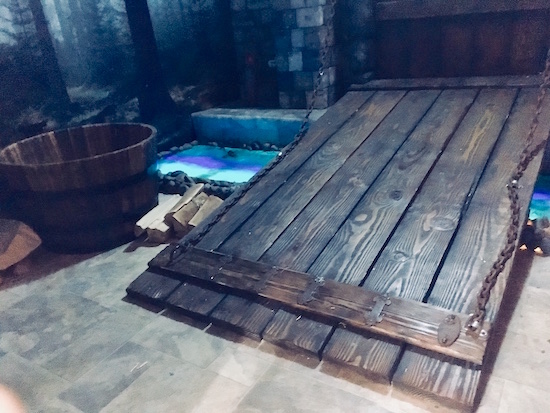 In-game: a bridge over a moat.