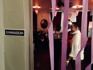 In-game: Prom's Gymnasium, hosting the party.