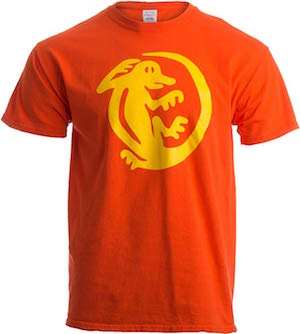 Orange Iquanas shirt