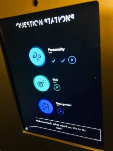 A question stations selection menu.