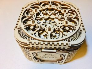 Ornate top of the completed Treasure Box