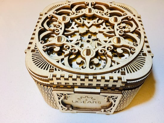 Ornate top of the completed Treasure Box