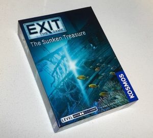 Sunken Treasure's box art features a sunken tall ship.