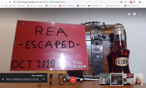 Google Hangout: The post-game image declaring that we escaped, and depicting the elixer.