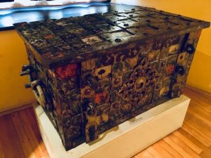 A magnificent and ornately pained Armada Chest.