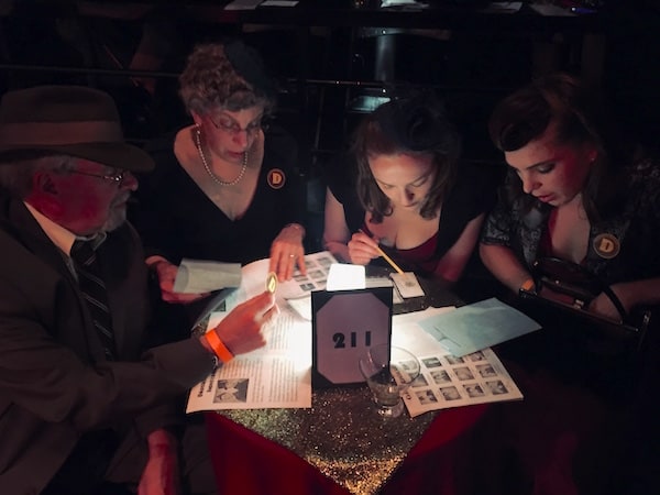 Our team puzzling hard.