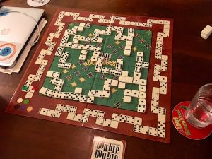 A full board at the end of the game.