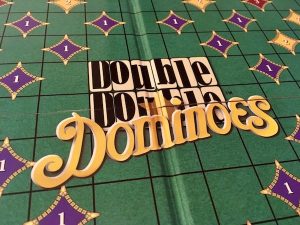 The center of a fresh Double Double Dominoes board.