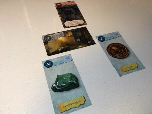 In-game: The Prison cell layout, all cards revealed.