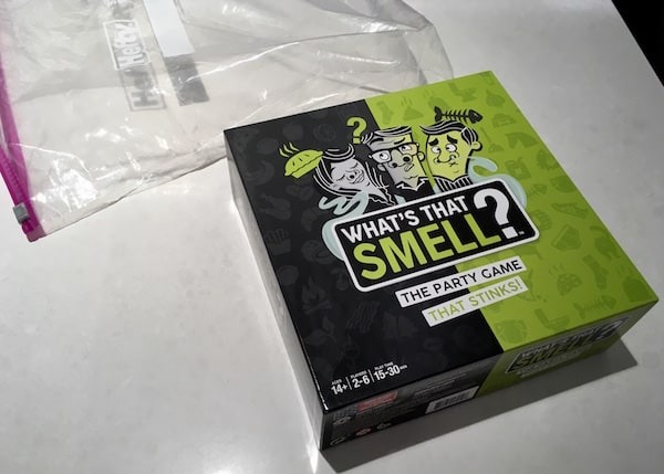 Whats That Smell's box out of the bag.