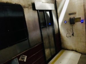 In-game: A subway platform with a train.