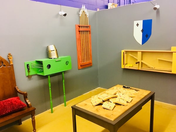 In-game: An assortment of puzzles and armaments in Defend The Castle.