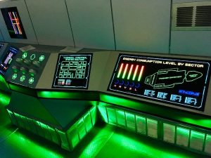 In-game: A wide angle view of the starboard side of the Space Bus.