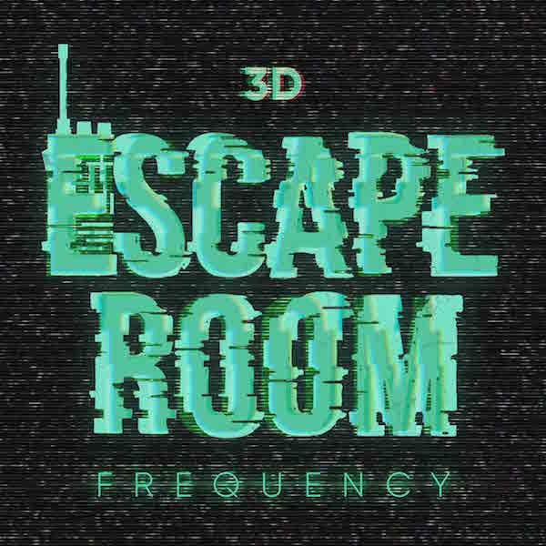 3D Escape Room Frequency's staticy logo.
