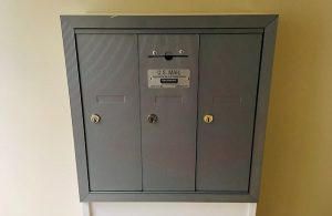 In-game: an apartment building mailbox.
