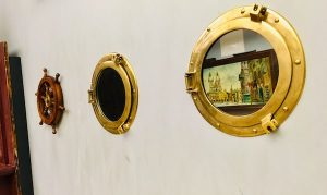 In-game: Porthole windows and mirrors.