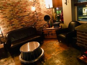 Red Herring's quirky and elegant lobby.