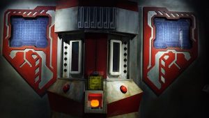 In-game: Close up shot of a control computer.