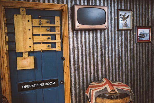 In-game: The door to the Operations Room.