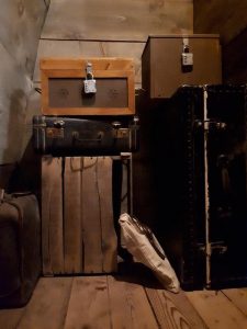 In-game: locked luggage and boxes.