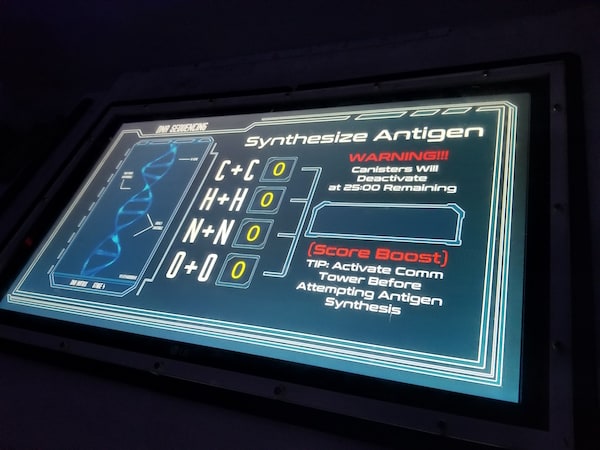 In-game: A touch screen with a molecular input.