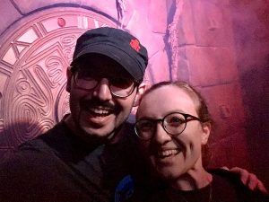In-game: Lisa & David's selfie inside of the Lost Tomb.