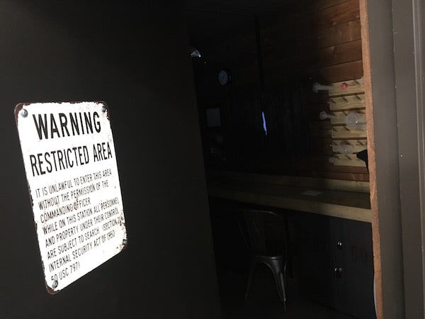 In-game: The entry way to the game, a restricted area with a lab beyond the door.