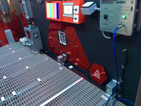 In-game: The steel grated floor and control systems of the ship.