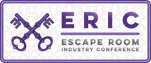 Escape Room Industy Conference's cross keys banner.