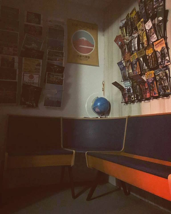 In-game: an old and rundown travel agency.