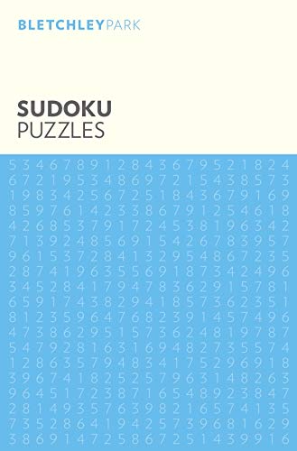 The elegant black, white, and blue Sudoku Puzzle book.